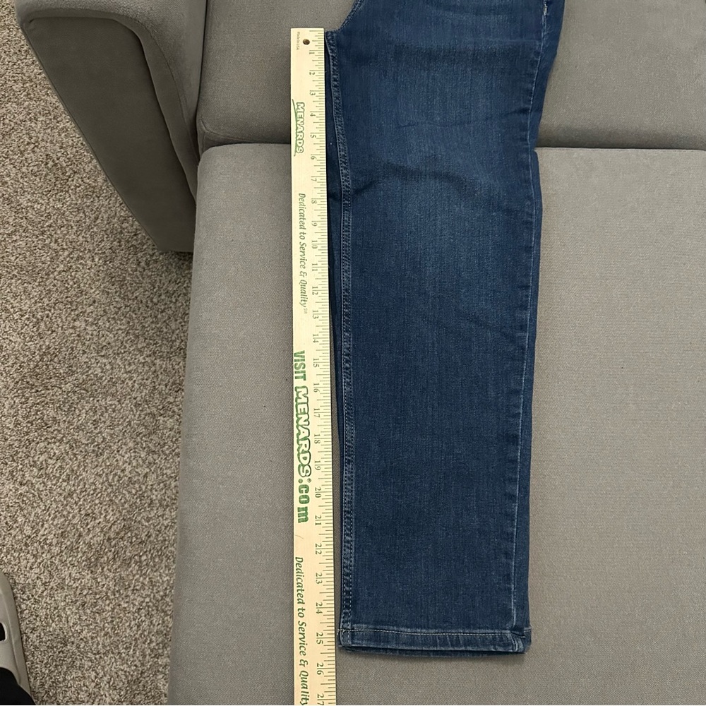 Calvin Klein High Rise Straight Jeans - Picture 3 of 6